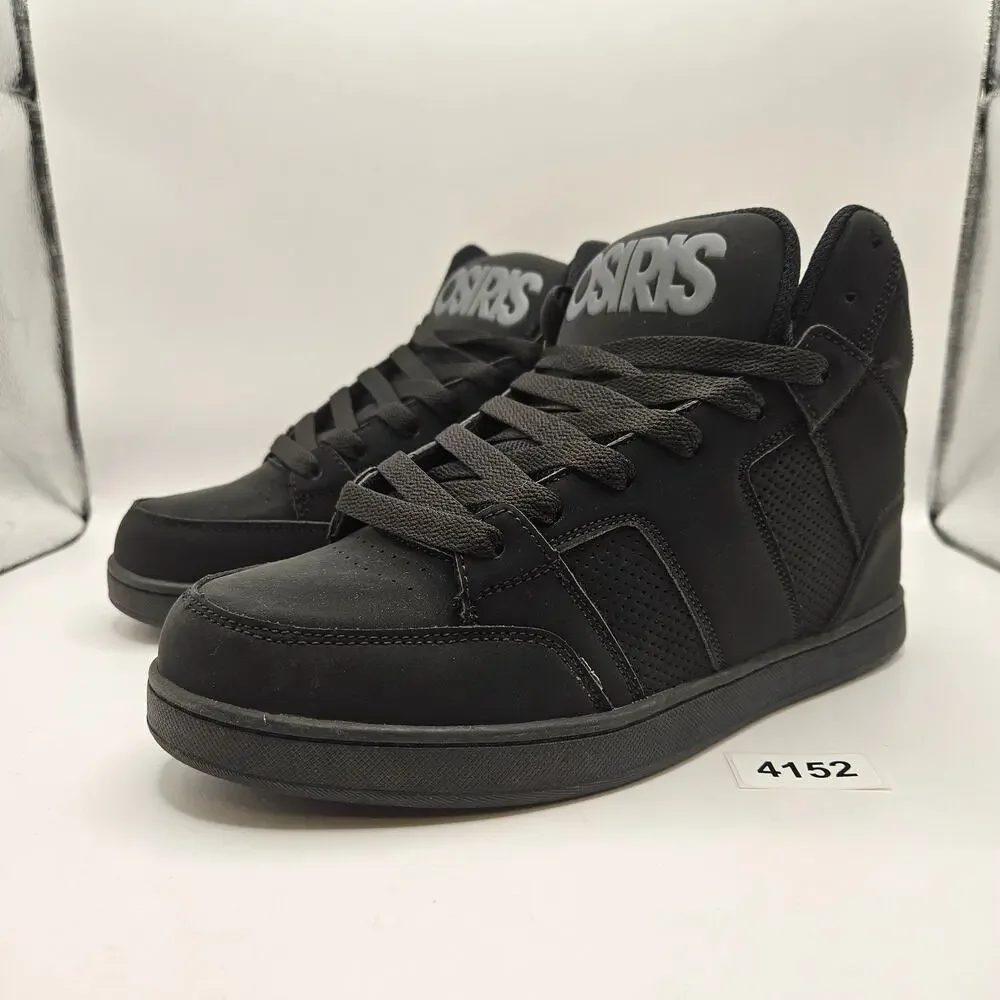 OSIRIS MEN'S 8.5 CONVOY MID BLACK CHARCOAL SKATEBOARDING SHOE NWOB